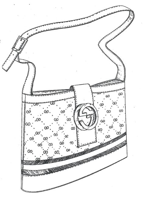 gucci purse coloring page|images of Gucci handbags.